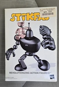 NEW STIKFAS MECHANA SEGMENTED ROBOT W/TEDDY BEAR ACTION FIGURE 2003 Hasbro NIP - Picture 1 of 6