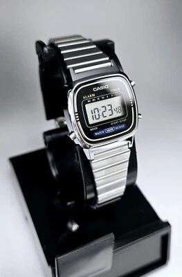 Casio Digital Ladies Watch Classic Silve Tone LA670WA-1 LA670W LA670 SILVER TONE - Image 1 of 4