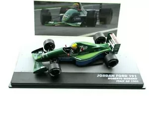 FORMULA-1 ROBERTO MORENO JORDAN FORD 191 #32 WINNER GP ITALIA 1991, ALTAYA 1:43 - Foto 1 di 12