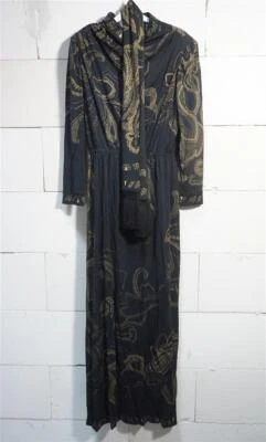 Leonard Fashion Paris Luxus Kleid 100% Seide Torpedo Ornoir Taille 4 (42-44) - Bild 1 von 4