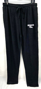 NEW Denver Broncos NFL Team Apparel Black Drawstring Pajamas Sweatpants Men's L