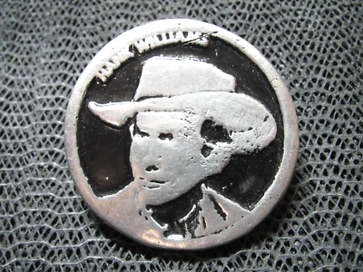 HANK WILLIAM SR. ¡Hebilla de cinturón vaquero vaquero fuera de la ley! ¡VINTAGE! RARO! ¡HECHO A MANO! USA Foto 1 de 4