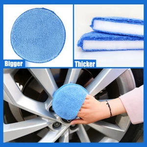 20/10 X 5" Microfiber Foam Sponge Applicator Pads Car Buffing Polish Wax Cleaner - Picture 1 of 16