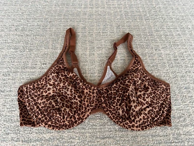 Новый Wacoal 855292 Basic Beauty Полная Фигурка Бесшовный Бюстгальтер UW Животный Принт 40DBrown - Изображение 1 из 4