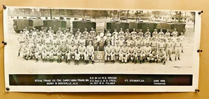 1959 Panoramic Ft Steward Ga Military Photo 672 Trans Co. 168 Trans Bn. Alabama - Picture 1 of 5