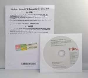 Microsoft Windows Server 2016 Datacenter - Fujitsu-ROK - 16 Core - mit DVD - - Bild 1 von 2