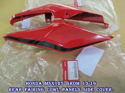 Fit Honda MSX125 GROM 16-19 Rear Fairing Cowl Panels Side Cover L/R Genuine (mi) Foto 1 de 4