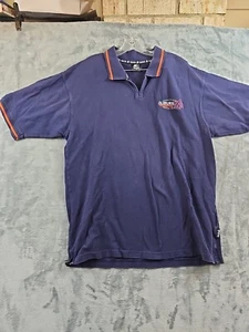 Vintage Auburn Tigers Shirt Damen Starter XL Polo blau kurzärmelig bestickt - Bild 1 von 10