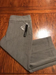 Neu mit Etikett Nicole Miller perfekte Passform pflegeleicht grau kurz geschnitten Caprihose Gr. 10 (E2) - Bild 1 von 12