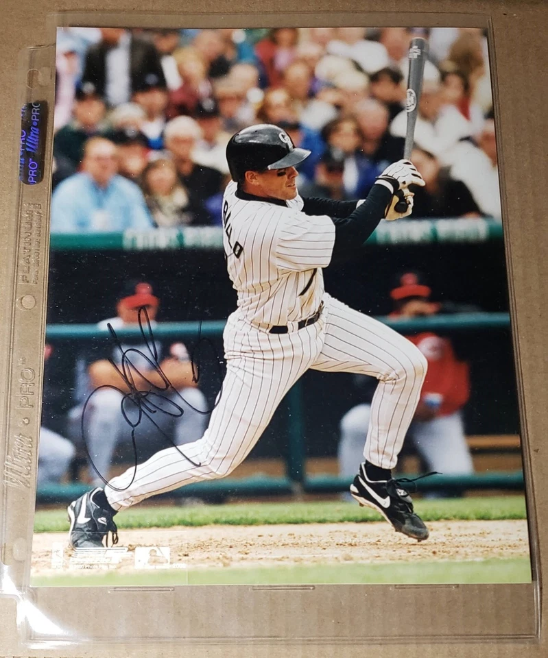 Foto autografiada 8x10 firmada por Jeff Cirillo de los Rockies de Colorado Foto 1 de 1