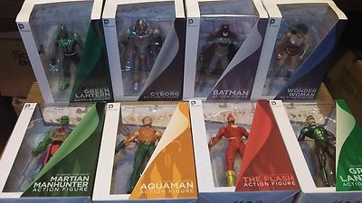 DC Comics Liga de la Justicia Los Nuevos 52 Batman Maravilla Verde Cyborg Lote NUEVO Foto 1 de 4