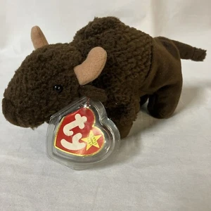 Ty Beanie Babies Raro Retirado 1998 Roam the Bison con Etiqueta Protegida Envío Gratuito - Imagen 1 de 8