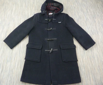 Gloverall Kids Duffle Coat 4/5 Yrs Navy Wool Blend Toggle Jacket Made in England - Image 1 of 4