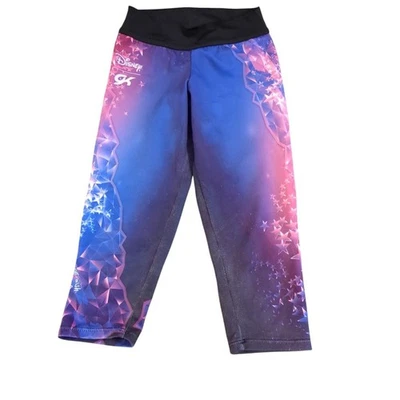 Pantalones capri de gimnasia GK púrpura Disney niñas talla CM Foto 1 de 4