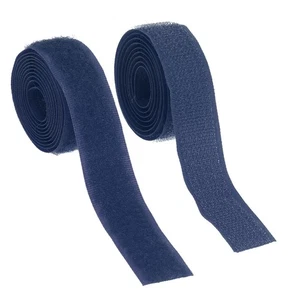 Sew on Hook and Loop Tape, 3/4 Inch Nylon Fastener Strips 1 Yards (Navy Blue) - Picture 1 of 7