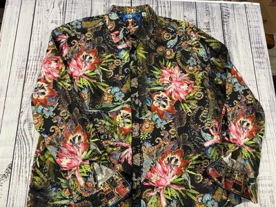 Mens Robert Graham Shirt Sz 2XL Button Down EXCELLENT Condition Floral 0278 - Image 1 of 4