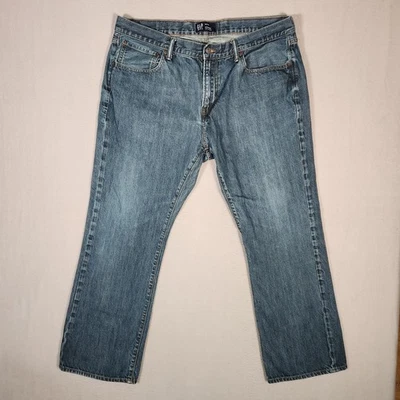 Gap Jeans Mens 40x32 Blue Straight Dark Wash Mid Rise Denim Preppy - Image 1 of 4