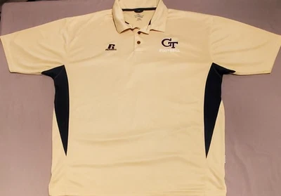 Georgia Tech Yellow Jackets Polo Shirt Men’s Size XXL Gold Blue Trim S/S GT - Image 1 of 4
