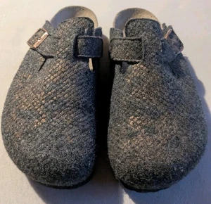 Birkenstock Papillon Boston Filz Gr. 39 Hausschuhe mit glänzenden Akzenten  - Bild 1 von 6