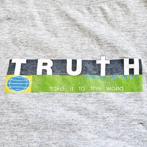 Vintage 90s Truth Soul Armor Jesus World T Shirt Size XL - Picture 1 of 5
