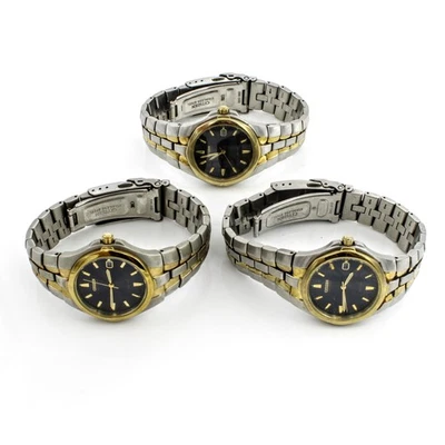 Citizen Eco-Drive WR100 36mm 7-7.75 Inch Date Wristwatches Lot of 3 #WB3495-2 - Image 1 of 4