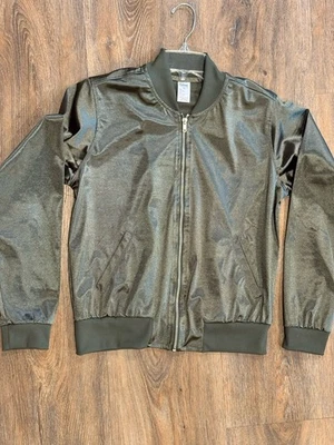 Куртка-бомбер Balera оливково-зеленая атласная на молнии взрослый размер S унисекс см. размер - Изображение 1 из 4