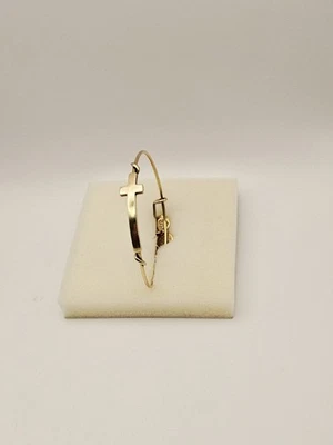 ALEX & ANI Spiritual Protection Cross ✝️ Wrap  Bracelet Thick Style Gold 🎁 - Image 1 of 4