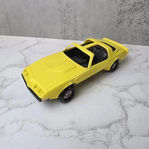 Vintage Ertl Toys Pontiac Trans Am Firebird T-Tops Yellow Plastic 7.5" Long - Picture 1 of 10