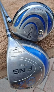 Golf 2 Clubs Set PING G2 driver 10 Regular G5 wood 5 18 Soft Regular Graphite RH - Picture 1 of 12