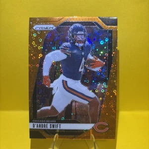 2024 Panini Prizm D'Andre Swift # 47 Orange Disco Prizm Chicago Bears - Foto 1 di 2