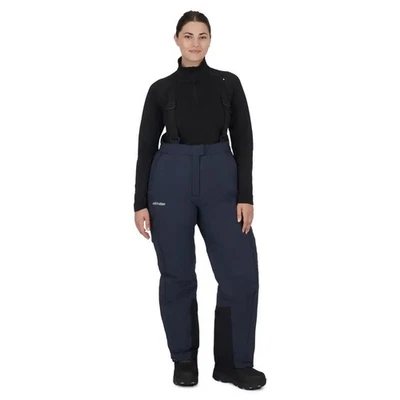 Ski-Doo Women's Lrg Dark Navy Vasa Highpants Snowpants Snowmobiling Float Assist - Image 1 of 4