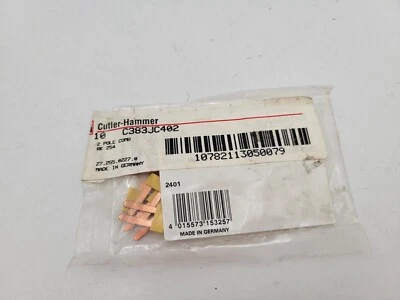 10 Piece Set Cutler-Hammer C383JC402 Insulated Jumper Comb 2 Pole for RK254 - Image 1 of 4