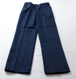 Galaxy By Harvic Boy's Flat Front School Uniform Pants CA4 Navy Size 12 NWT - Picture 1 of 4