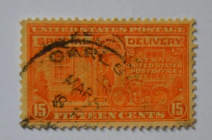 US Stamp U S A SPECIAL DELIVERY 15C Orange 1925 or 1931? - Picture 1 of 6