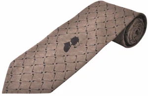 THE TIE STUDIO - The Detective image on Beige, Men's Novelty Tie - Picture 1 of 2