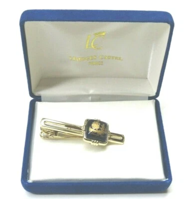 Clipe de gravata Limoges Castel logotipos homem propondo porcelana presente de casamento joias masculinas - Imagem 1 de 3