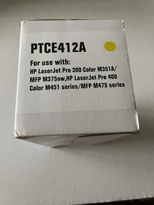 PTCE412A PREMUM TONER CARTRIDGE YELLOW SEALED IN BOX - Picture 1 of 4