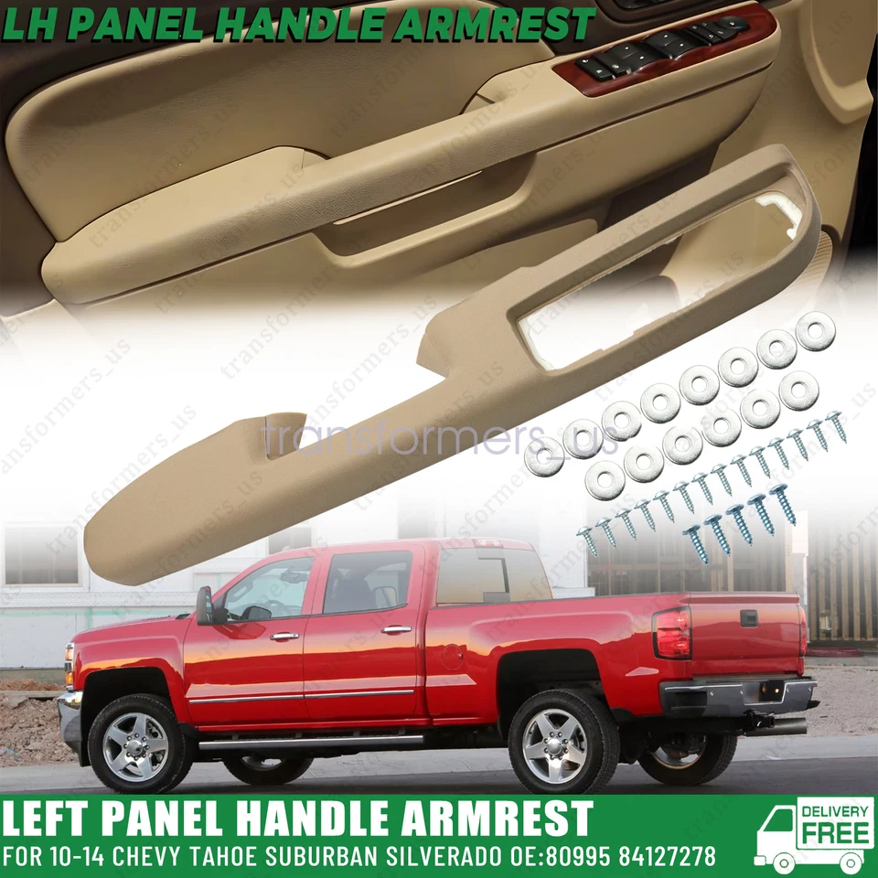 Front Driver Side Door Armrest 80995 For Chevrolet Silverado 3500 (HD) 2010-2014 - Image 1 of 4