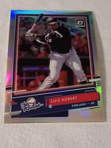 2020 DONRUSS OPTIC LUIS ROBERT SILVER HOLO PRIZM #R-9. CHICAGO WHITE SOX  - Picture 1 of 6