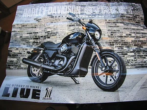 Harley Davidson Street Collectible Poster and Post Card - Picture 1 of 10