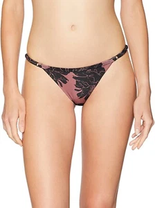 RVCA 237966 Womens Floral Medium Bikini Bottom Swimwear Rose Size Medium - Picture 1 of 2
