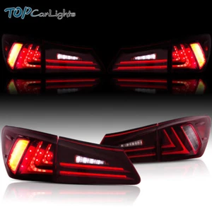 VLAND LED Tail Lights For Lexus IS250 IS350 ISF 2006-2013 Red Rear Brake Lamp x2 - Picture 1 of 13