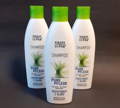 Swiss-O-Par Pure Pflege Shampoo ohne Silikone, Sulfate etc. 3 x 250 ml
