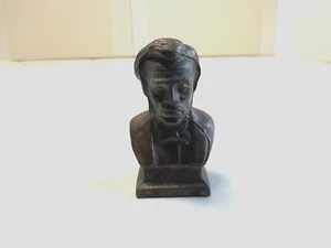 President Abraham Lincoln Small Copper Decoration Brass Mini Metal Sculpture Art - Picture 1 of 6