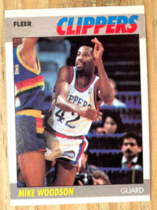 1987-88 TOPPS MIKE WOODSON CARD#128 NM-MT INDIANA HOOSIERS NETS KNICKS KINGS