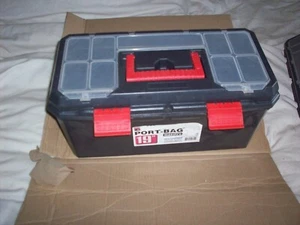Large plastic port-bag tool box 480mm 230mm 230mm USED. - Picture 1 of 4