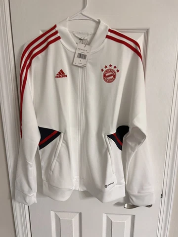 Adidas Hb005 FC Bayern Munich Soccer Training Jacket Full Zip Women Large Cover
