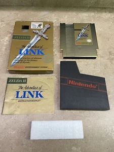 Zelda II The Adventure of Link GOLD Game Cartridge NES Nintendo CIB Complete - Picture 1 of 24