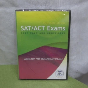 SAT/ACT Exams DVD review Test Prep & Admissions NWT testing Platinum Edition UPC - Imagen 1 de 2