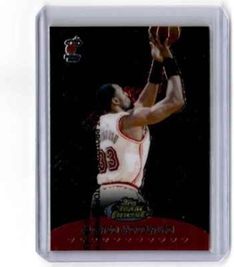 1999-00 Topps Finest Team Red Alonzo Mourning 097/500 Miami Heat #TF11